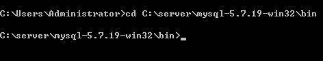 进入mysql的bin目录